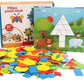 250-Piece Wooden Geometric 3D Puzzle Game – Multicolor