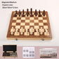 Magnetic Folding Wooden Chess Set – Double Queen