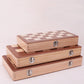 Magnetic Folding Wooden Chess Set – Double Queen