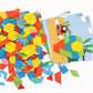 250-Piece Wooden Geometric 3D Puzzle Game – Multicolor