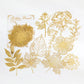 Yoofun 10pcs Vintage Gliding Stickers | Gold Flower Butterfly Lace Scrapbook Paper