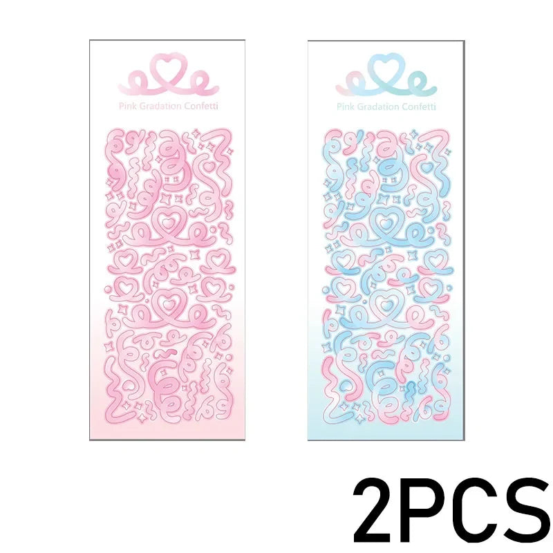 Cute Decorative Paper Stickers for Photocards and Scrapbooking | Kawaii Toploader Sticker Pack