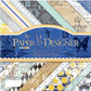 7 Inch Vintage Scrapbook Paper Set | 40 Sheets Retro Cardstock for DIY Crafts