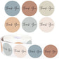 500pcs Round Thank You Stickers for Envelope Seal | Gift Packaging Labels for Party Decor and Scrapbooking