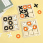 Wooden Tic-Tac-Toe Board Game – Three-Line OX Puzzle