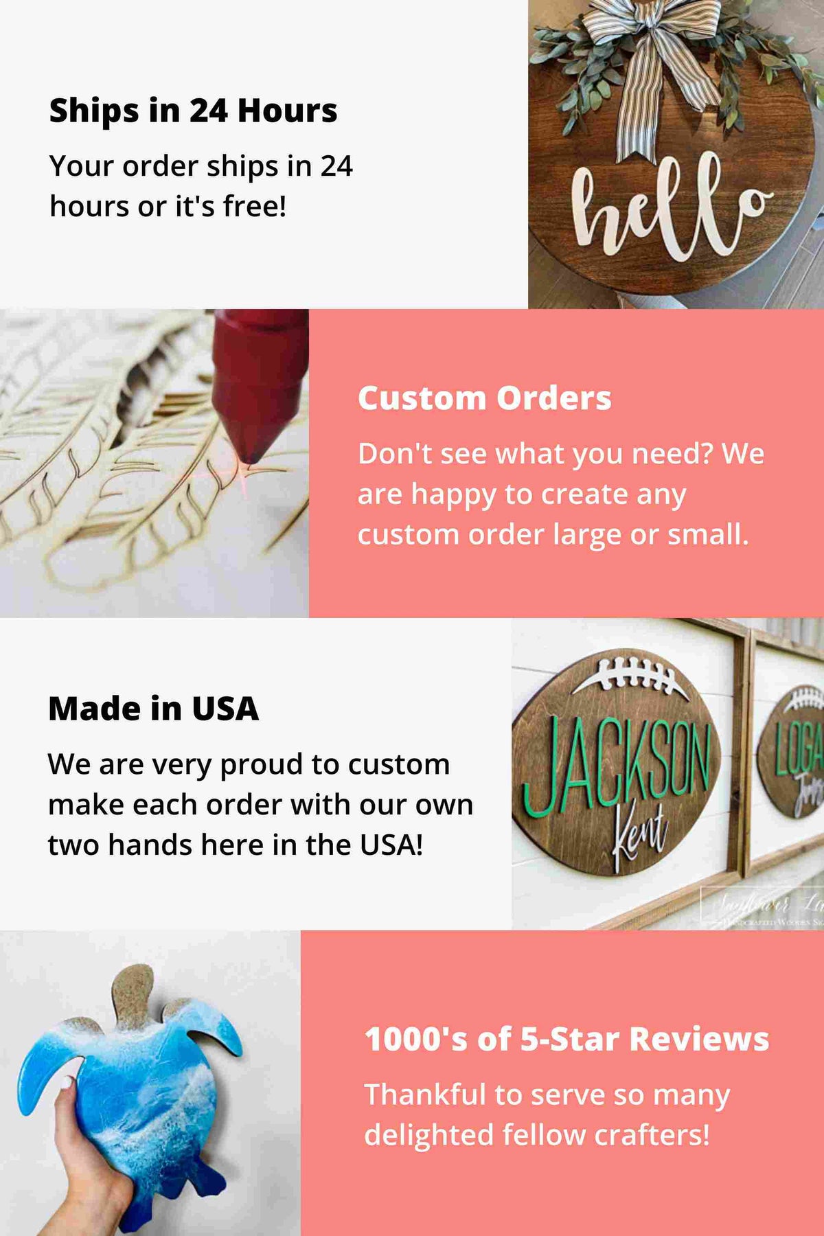 Unfinished Wood Button Shape - Sewing - Craft - up to 46" DIY
