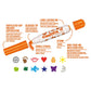 Carioca Stamperello 12-Pack Washable Markers for Kids - Non-Toxic Art Supplies with Stamp Tips